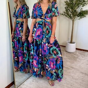 Baltic Born Vibrant Floral Maxi Dress